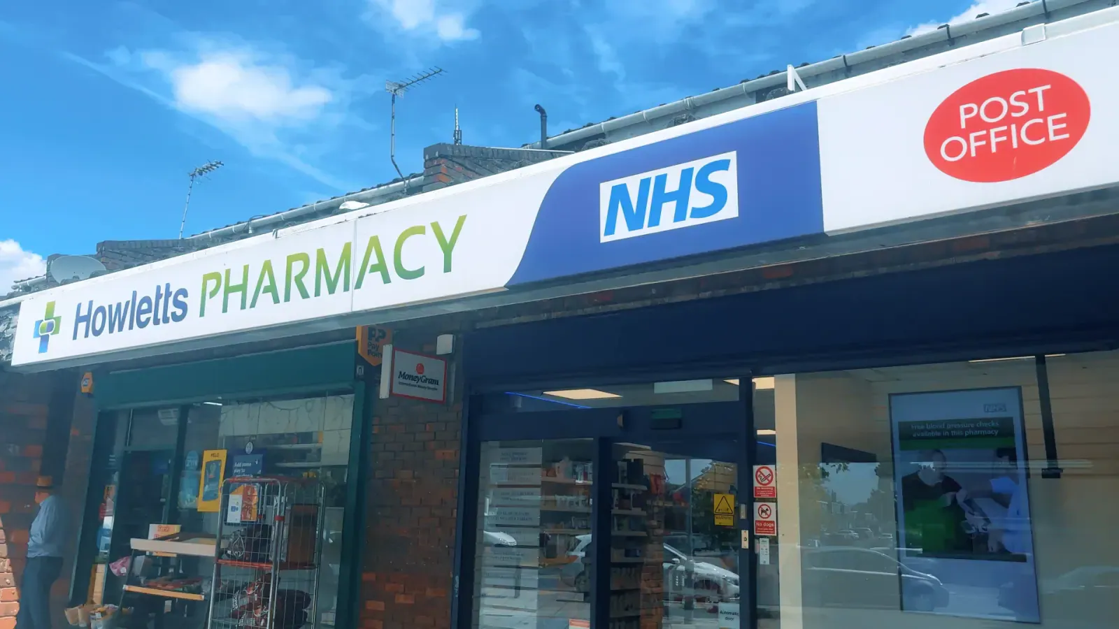 Howletts Pharmacy storefront in Ruislip